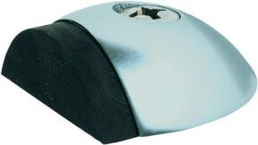Woelm Bodentürpuffer 2001 aus Edelstahl in Silber, Durchmesser: 57 mm, Höhe: 18 mm, zur Dübelmontage - Bild 1