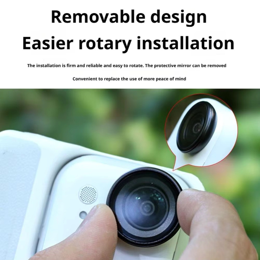 Insta360 Go Ultra Glaslinsenschutz aus gehärtetem Glas in Transparent, kratzfest und mit Anti-Fingerabdruck-Beschichtung - Bild 5