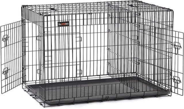 Feandrea Hundebox Schwarz B/T/H: 122 x 74,5 x 80,5 cm - Bild 1