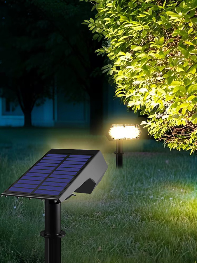 MALITAI Solar LED Gartenleuchte Schwarz mit Dämmerungssensor für Weg und Landschaft, B/T/H: 27,0 x 16,2 x 8,5 cm - Bild 5