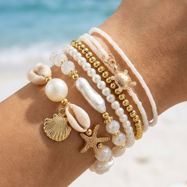 Rinhoo Armband, Perle, Damen, mehrlagig - Bild 1
