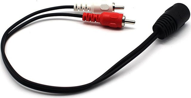WYMECT MIDI 5-polige DIN-Buchse auf 2 Cinch-Stecker Audiokabel in Schwarz - Bild 1