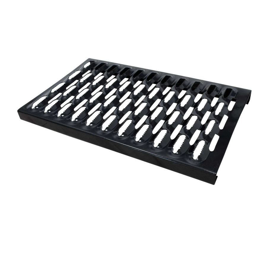 Daprona Laufrost Dach aus verzinktem Stahl in Schwarz, Breite: 100 cm - Bild 2