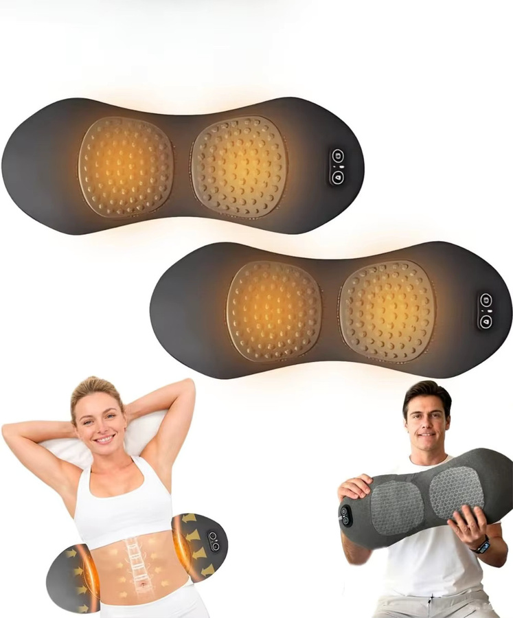 Okayso Dreifach-Fusions-Rückenmassagegerät mit Wärme, Vibration und Traktion, Unisex - Bild 2