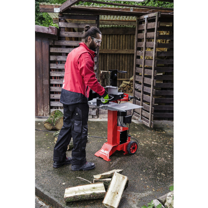 AL-KO Elektro-Holzspalter LSV 550/6 in Rot mit 6 t Spaltdruck, Holzfangbügel und integrierten Holzhaltekrallen - Bild 2