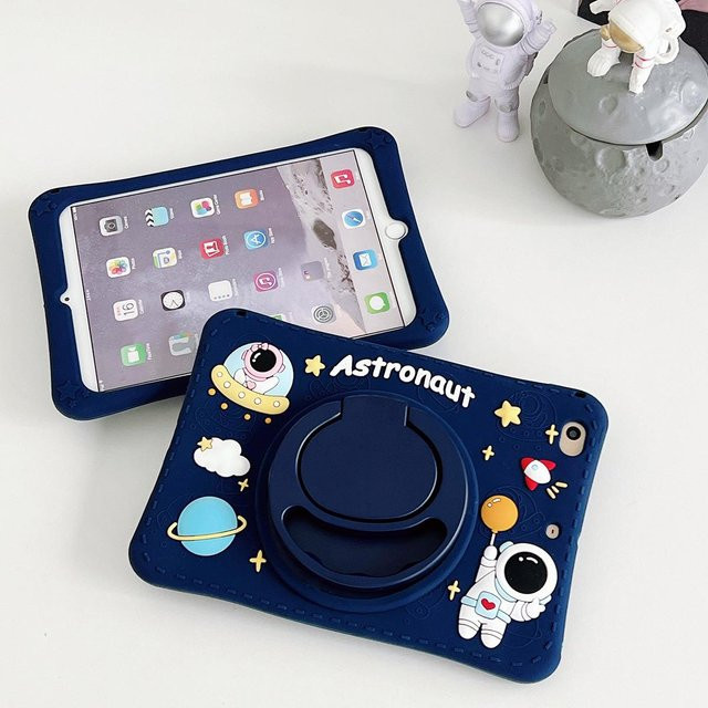 Kinder Cartoon Tablet Hülle für Samsung Galaxy Tab A9 Plus 11, A9 8,7, A8 10,5, S6 Lite 10,4, A7 Lite, Farbe: Blau - Bild 1