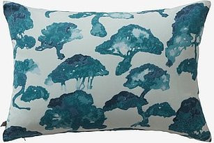 Jotex Kissenhülle BONSAI in Blau mit floralem Muster, B/H: 60 x 40 cm - Bild 1