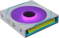 Lian Li UNI FAN SL-INF FLEX 120 Wireless Gehäuselüfter in Weiß mit Bluetooth und USB-C - Bild 1