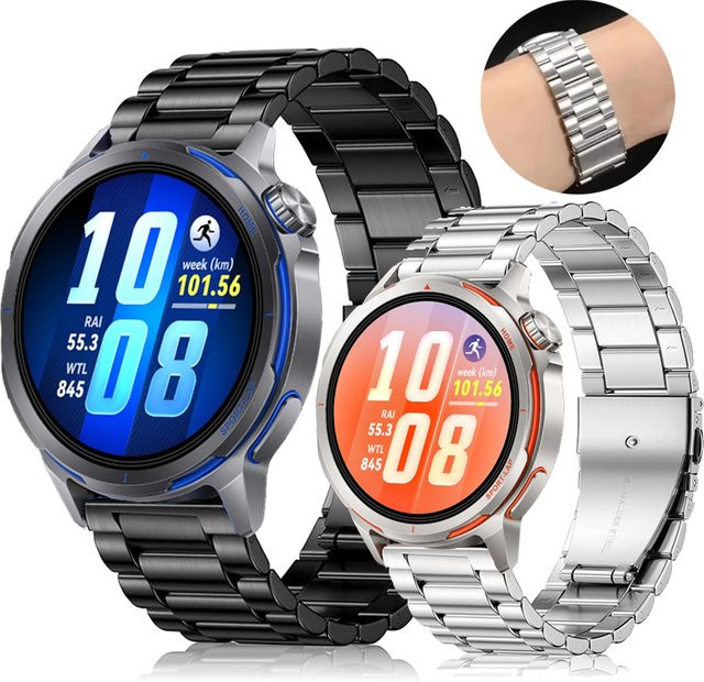 Uhrenarmband Edelstahl, Huawei Watch GT Runner, Unisex - Bild 1