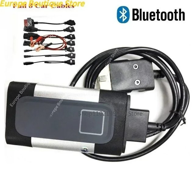 Autocoms DS150E Delphis OBD Scanner Diagnosegerät für Auto und LKW mit Double Board V9.1 V2021.11 in Schwarz - Bild 1