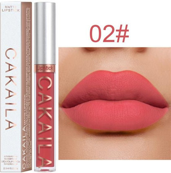 Verve Beauty Flüssig-Lippenstift-Set, Nude Dunkelbraun & Matte Rote Nuancen, Matt - Bild 1
