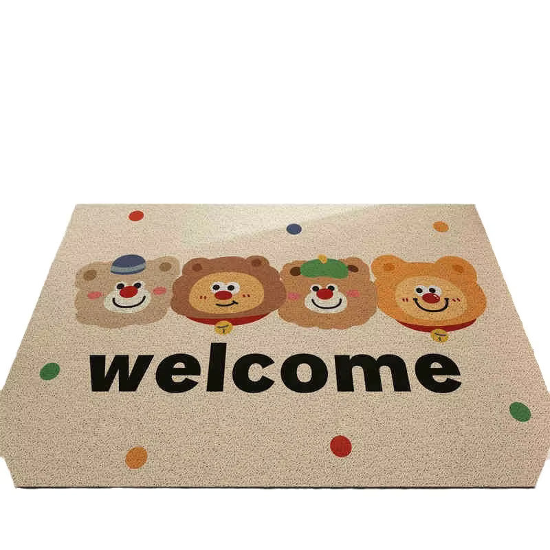 VIKAMA Cartoon-Bär Teppich aus Kristall-Samt und Polyester, schmutzabweisend und schimmelresistent, B/B: 60 x 40 cm - Bild 2