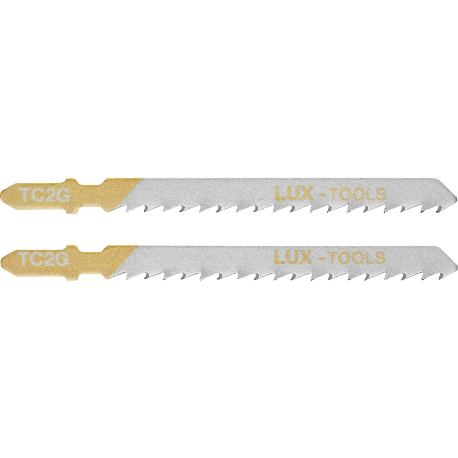 LUX-TOOLS Stichsägeblätter für Holz mit T-Schaft, HCS, Silber, 75 mm - Bild 2