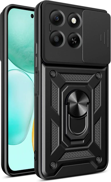 Techsuit CamShield Schutzhülle für Honor X6c in Schwarz - Bild 1
