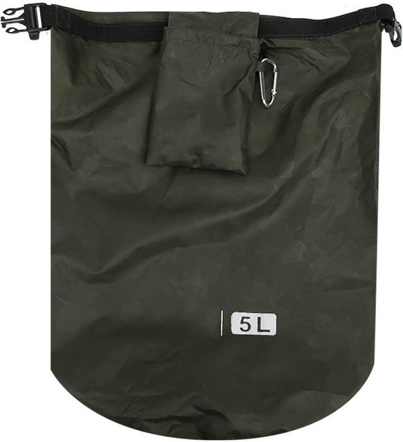 TOMTOP JMS Wasserdichter Trockensack aus PVC für Outdoor, Camping und Wandern, 5l, Schwarz - Bild 1