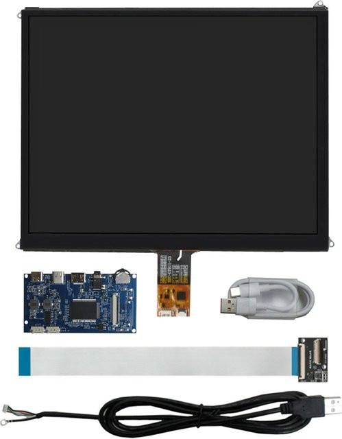 Heyman LCD Display Screen Monitor mit Control Driver Board und Digitizer Touchscreen für iPad 3/4 9,7 Zoll LP097QX1-SPA1 LTL097QL01 DIY IPS 2K - Bild 1