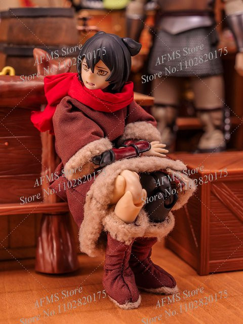 Hot Toys Orc Girl Izutsumi Rock, Schal, Stiefel, Kleidungsset, 1/12 Maßstab, Sammlerfigur - Bild 1