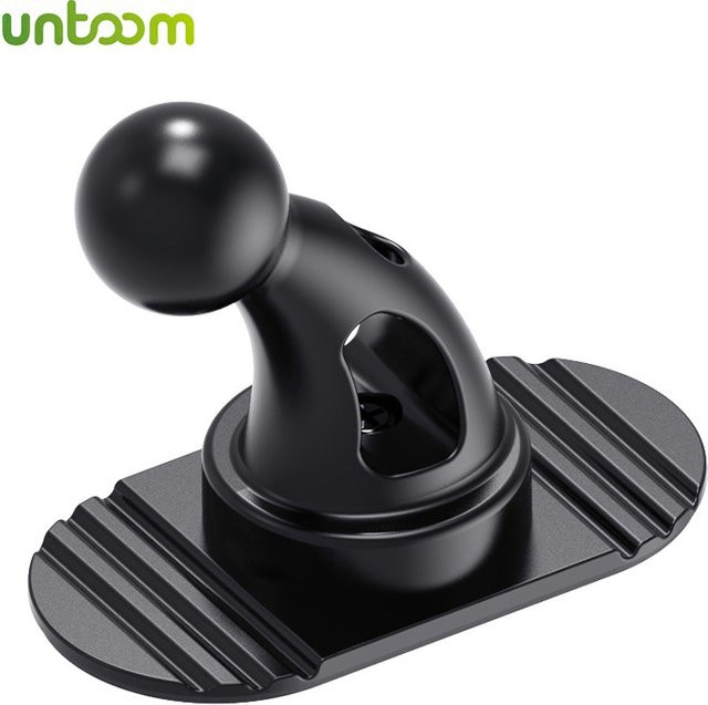 Untoom Autotelefonhalterung mit 17 mm Kugelkopf-Basis und 360 Grad Rotation für das Armaturenbrett, Schwarz - Bild 1