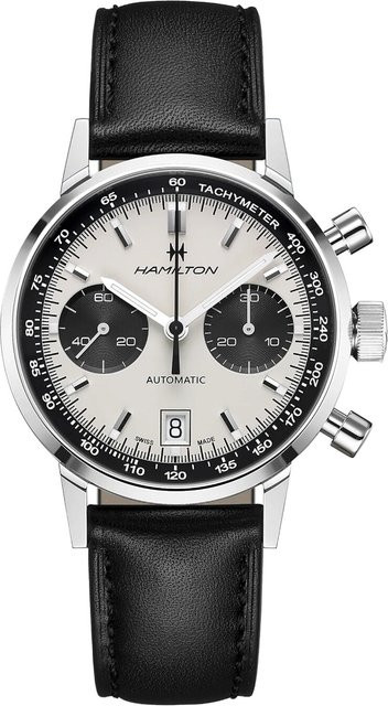 Hamilton Chronograph, Automatik, Edelstahl, Leder, 40 mm, Herren - Bild 4