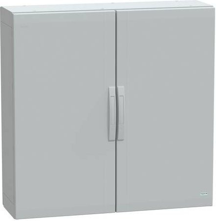 Schneider Electric Polyestergehäuse PLA Bodenstehend in Grau mit Volltüren, IP65, B: 100 cm, T: 100 cm, H: 32 cm - Bild 1