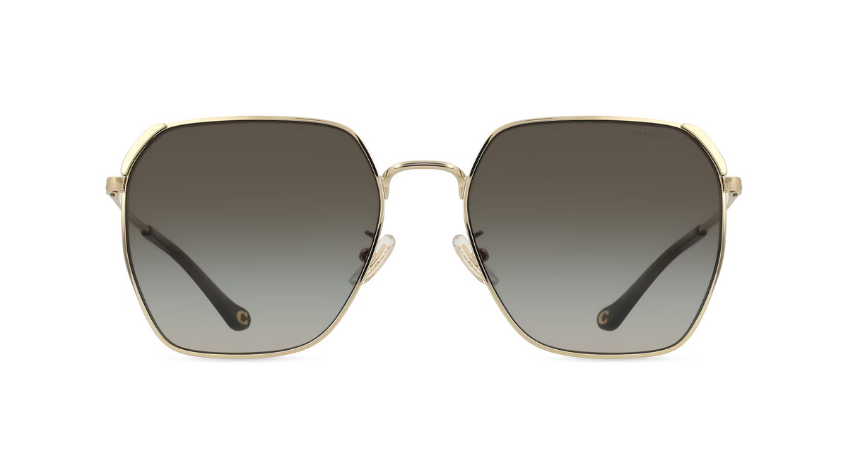 Coach 0HC7165D Sonnenbrille, Vollrand, quadratisch, Metall, gold, Damen - Bild 1