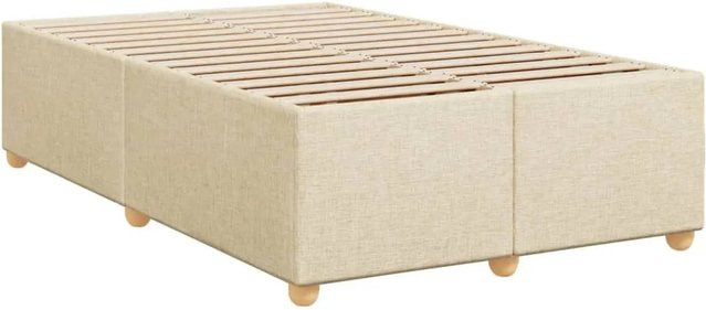 vidaXL Bettgestell mit Stoffbezug in Beige, B/T: 120 x 190 cm - Bild 1