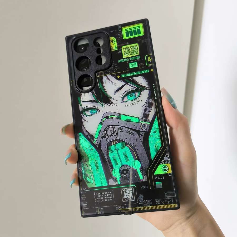 LED Leuchtende Handyhülle mit Anime Mädchen Design für Xiaomi 15T 14T 13T 12T Pro POCO F8 F7 Ultra f6 F5 M7 Pro in Multicolour - Bild 3