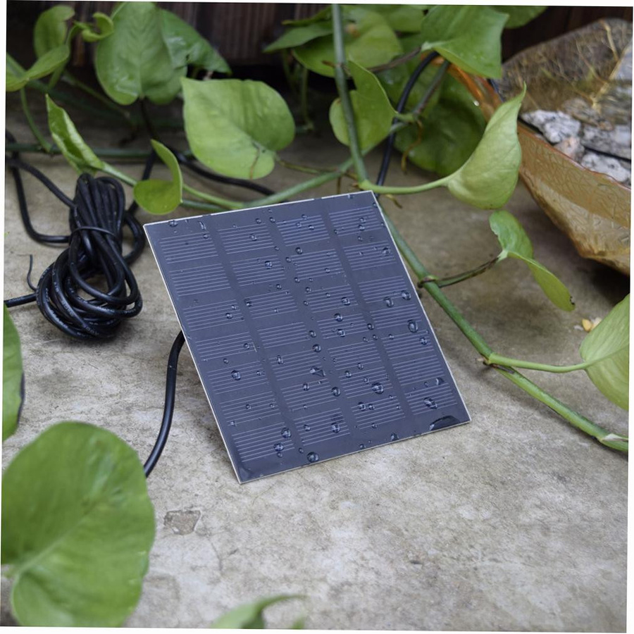 Decdeal Solarbetriebene Wasserpumpe für Springbrunnen in Schwarz - Bild 6
