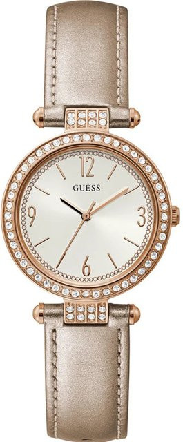 Guess Damenuhr, Analoguhr, Quarz, Edelstahl, Roségold, Kristall, 32 mm - Bild 1