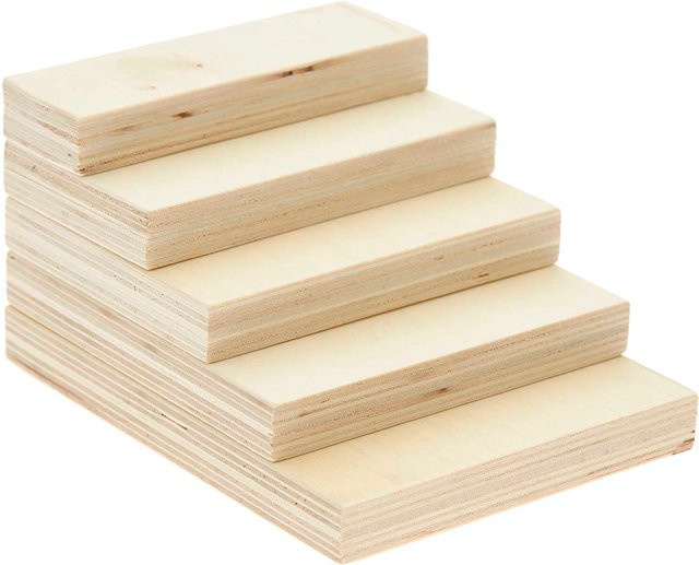 Rico Design Wichteltür Miniatur Treppe aus Holz Natur - Bild 1