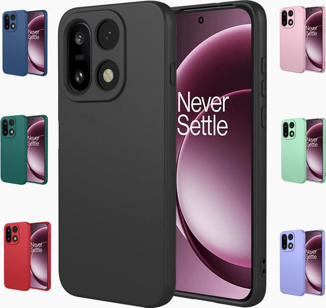 Flexible Silikon-TPU Schutzhülle für OnePlus 15 in Schwarz - Bild 1