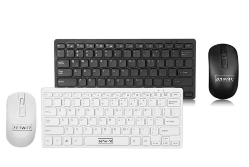 Zenwire WLK-621 Mini Slim USB-Kit mit kabelloser Tastatur und Maus für TV und PC - Bild 2