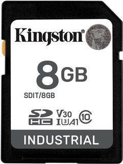 Kingston Industrial microSDHC Speicherkarte, 8 GB, UHS-I U3, V30, A1, Schwarz - Bild 2