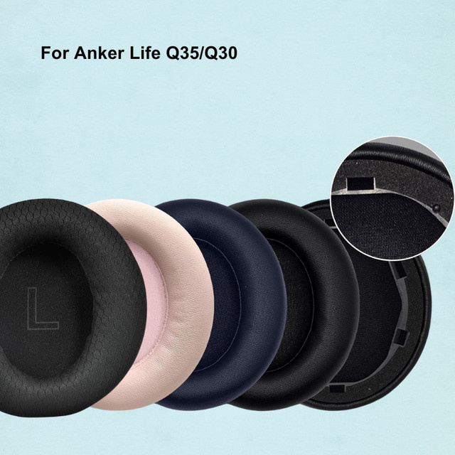 Anker Soundcore Life Q30 Ersatz-Ohrpolster aus weichem Protein-Schaumstoff in Schwarz für Over-Ear Kopfhörer - Bild 1