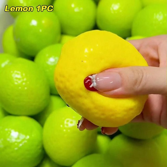 Zitronen-Mango-Stressball zum Kneten, Farbwechselndes Squishy Fidget Ball, ASMR Sensorisches Stressabbau-Spielzeug, yellow - Bild 1