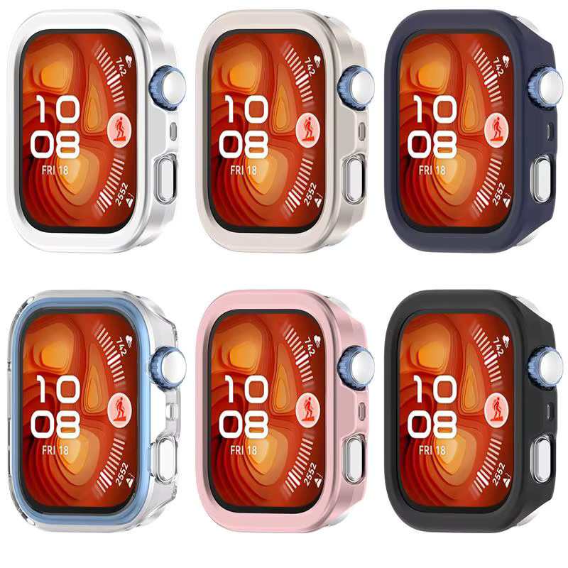RMUTANE Uhrenzubehör Huawei Fit 4, Screen Protector, Schwarz, Transparent - Bild 3