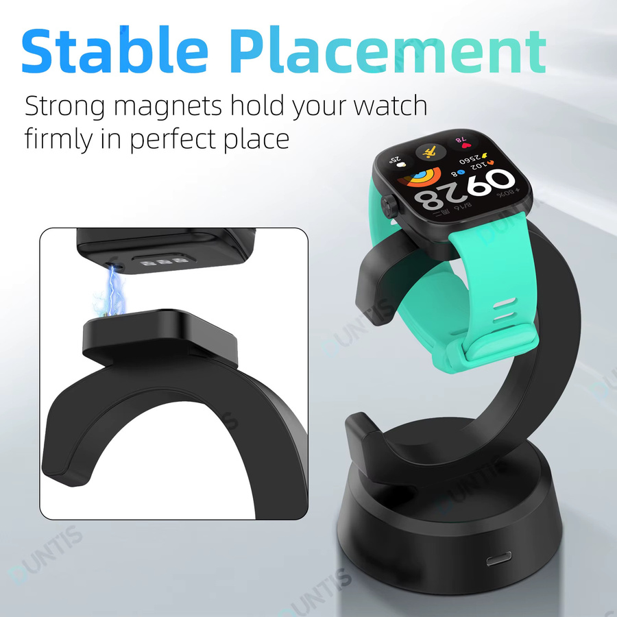 Xiaomi Ladegerät Cradle, Schwarz, für Redmi Uhr 6 5 4, mi Band 10 9 - Bild 2