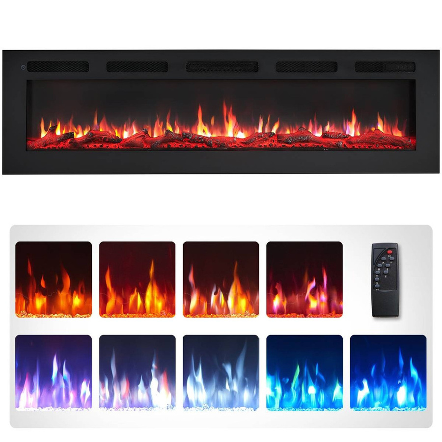 Balderia Elektrokamin Leif 60 in Schwarz, Wand- Stand- oder Einbaugerät, B/H/T: 142,5 x 38,6 x 13,8 cm - Bild 2