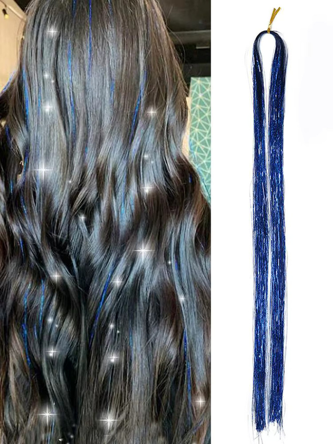 Synthetische Clip-in-Haarverlängerungen für Damen, 120 cm - Bild 4