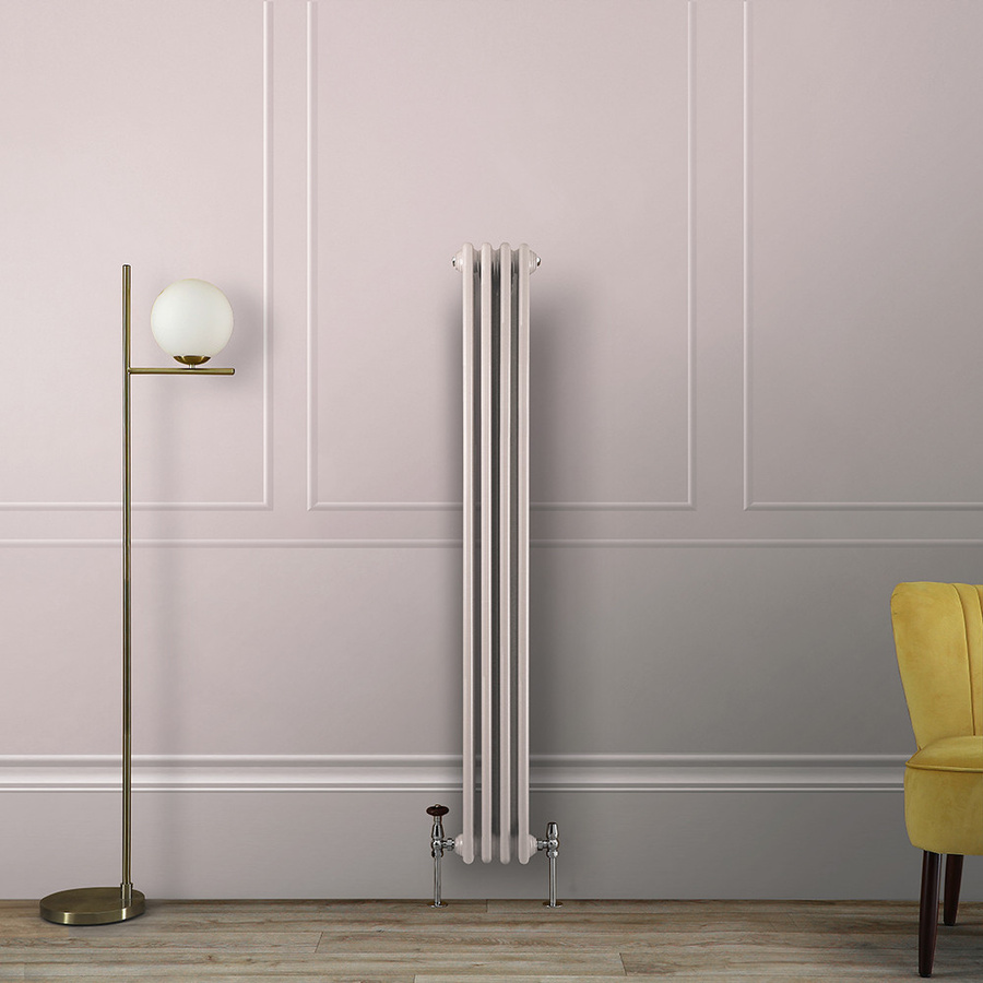 Regent Gliederheizkörper 2-säulig vertikal, Farbe Pink, Höhe: 150 cm, Breite: 20 cm - Bild 1
