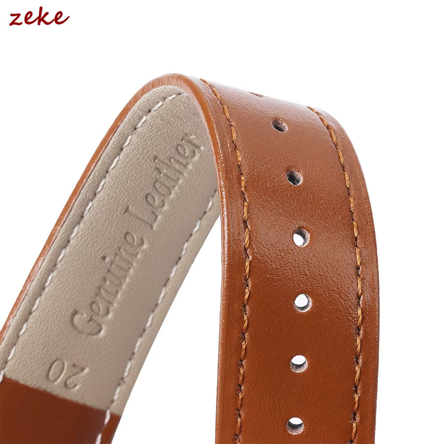 crazyband Uhrenarmband Kalbsleder, Schwarz, Unisex - Bild 4