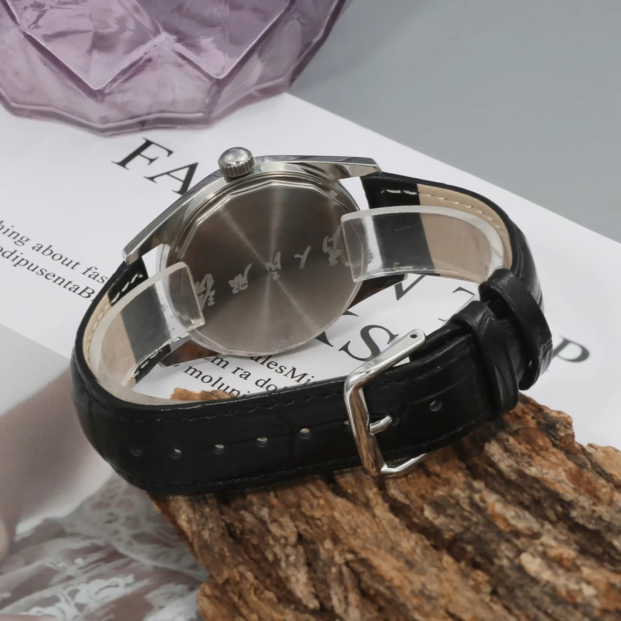 HEIMDALLR Armbanduhr, Handaufzug, Edelstahl, 38 mm, Herren, Schwarz - Bild 5