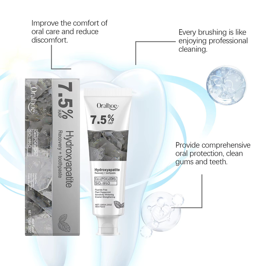 Oralhoe Whitening Zahnpasta mit Hydroxyapatit, Unisex - Bild 2