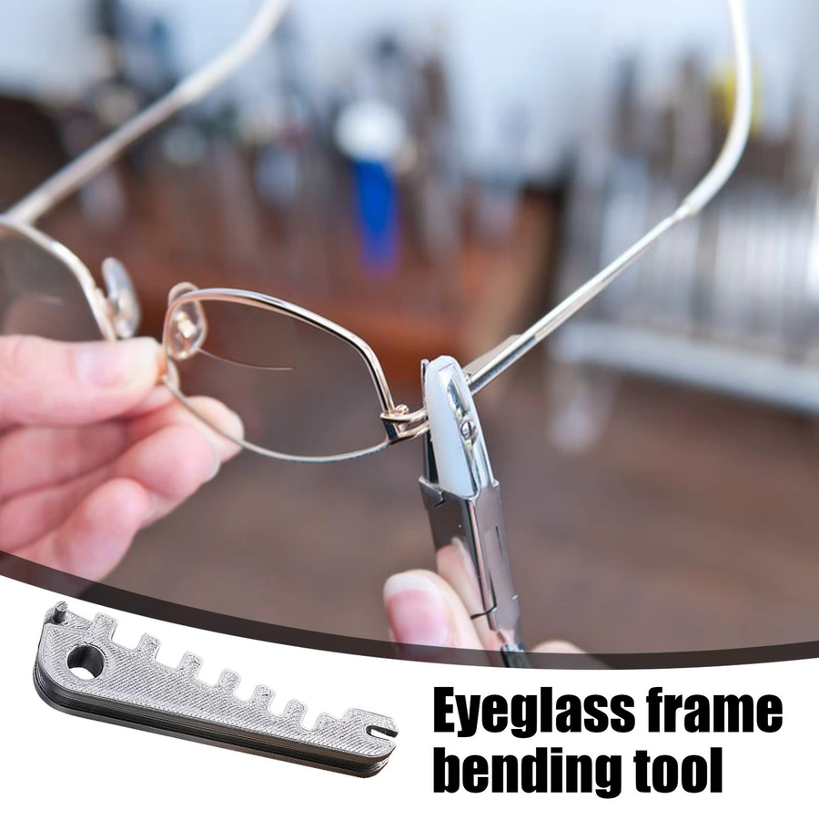 Tragbares Brillen-Einstellwerkzeug zur Reparatur von Brillenarmen und Nasenpads in Silber - Bild 3