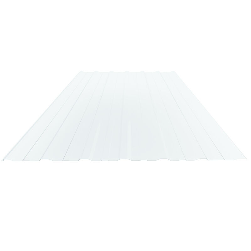 Lichtplatte Polycarbonat Spundwand T18+ von Blachotrapez GmbH, Farbe: glasklar, Dicke: 1 mm, Breite: 116,8 cm - Bild 1