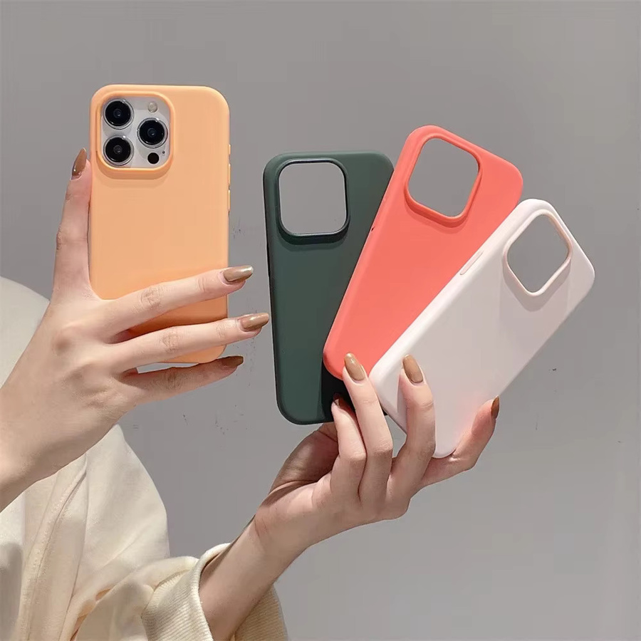 Luxus Flüssigsilikonhülle für iPhone in Blau - Bild 1