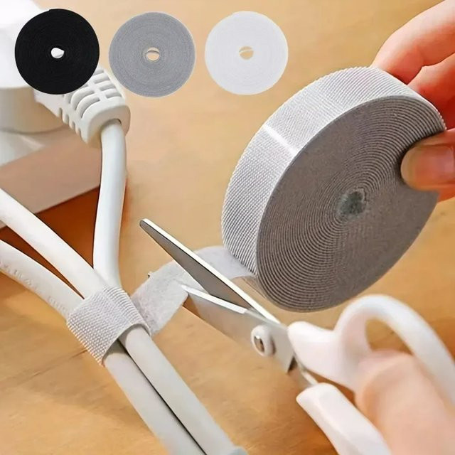 3M Klettverschluss Kabel-Organizer für USB-C Kabel in Weiß - Bild 1