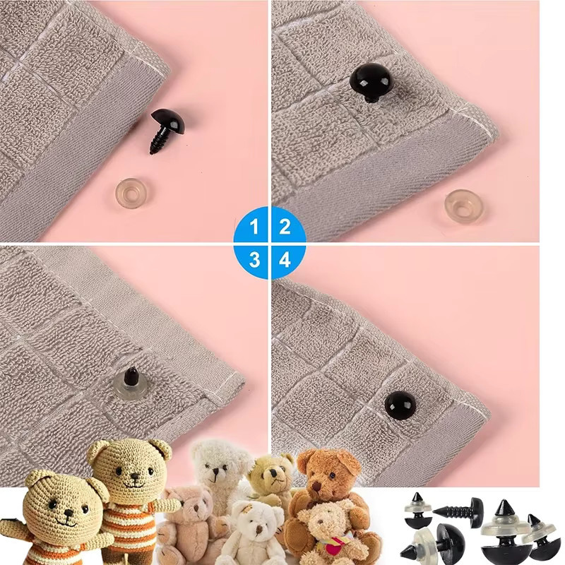 SMI Fine Bastelpuppenaugen und Nasen, Nachfüllpack, 566 Stück - Bild 4