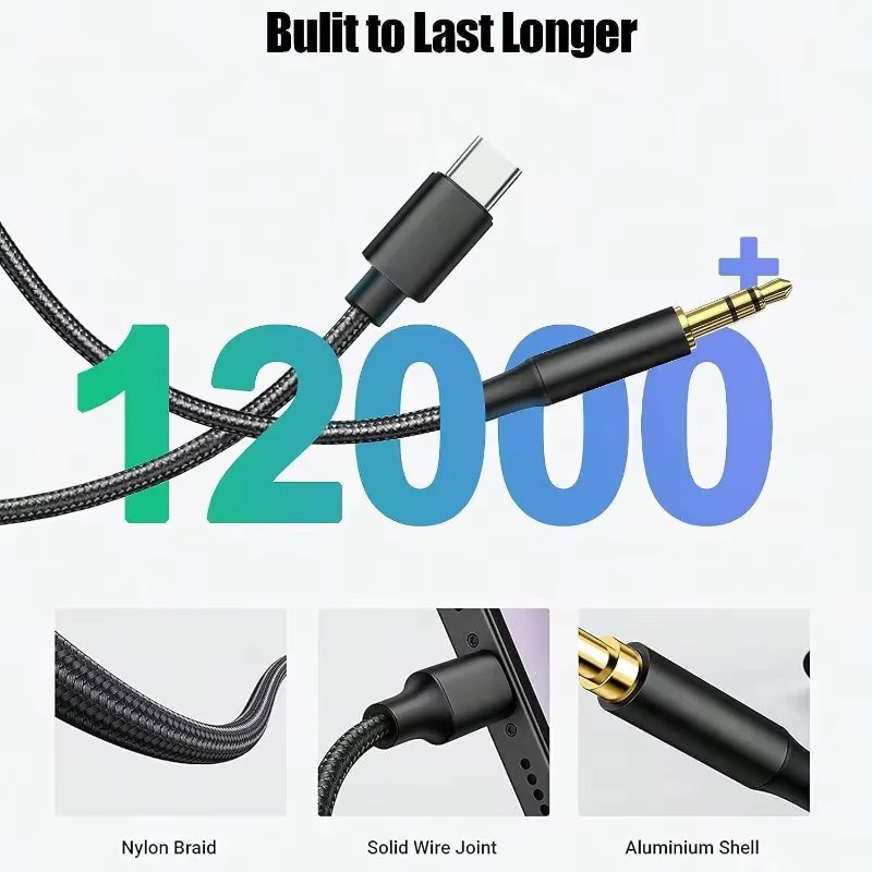 Samsung USB Typ C auf 3,5 mm Aux-Audiokabel Adapter in Schwarz für Headsets, Lautsprecher und Kopfhörer - Bild 3