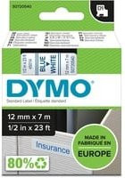 DYMO D1 Schriftbandkassette 45014, Farbe: Blau auf Weiß, Breite: 12 mm, Länge: 7 m - Bild 1